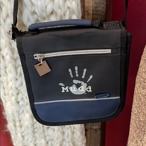 Vintage Mudd Navy and Black Crossbody Bag 90s Y2K